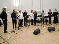 Jazz par choeur en concert à la salle des fêtes de Bourg